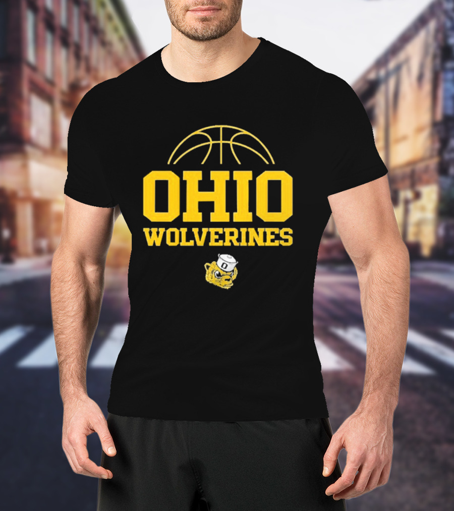 Ohio Wolverines Basketball Yellow T-Shirt