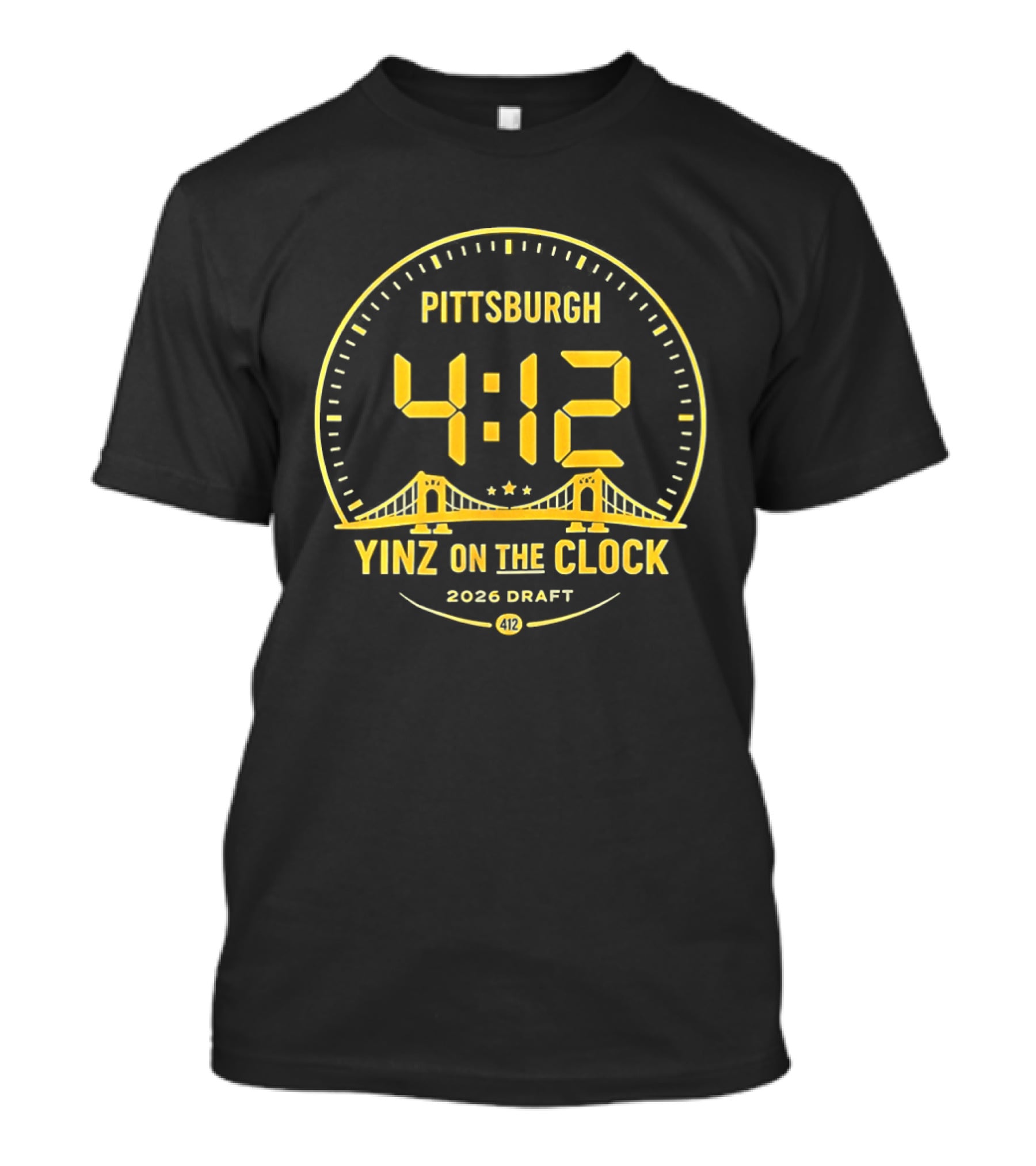 Pittsburgh 4:12 Yinz On The 2026 Draft T-Shirt
