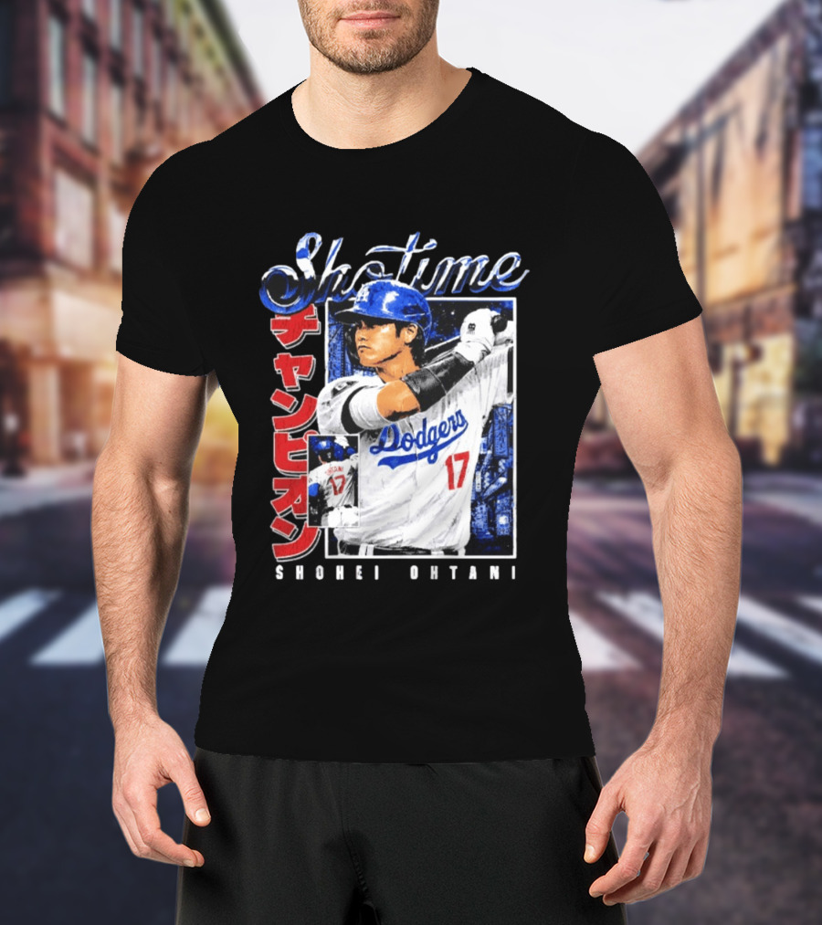 Sho Time Shohei Ohtani Dodgers 17 Baseball Sportswear T-Shirt