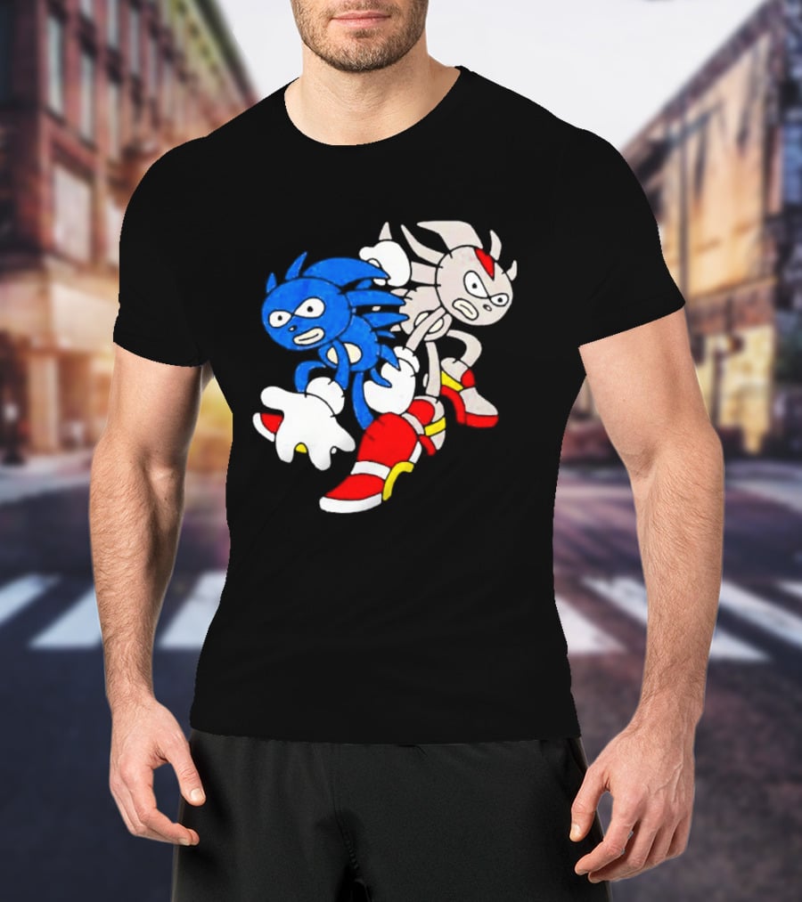 The Hedgehog Sanic And Shedew Adventure Meme Humor T-Shirt
