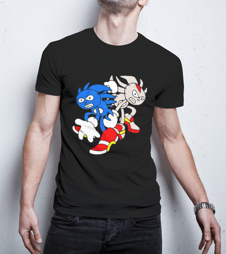 The Hedgehog Sanic And Shedew Adventure Meme Humor T-Shirt