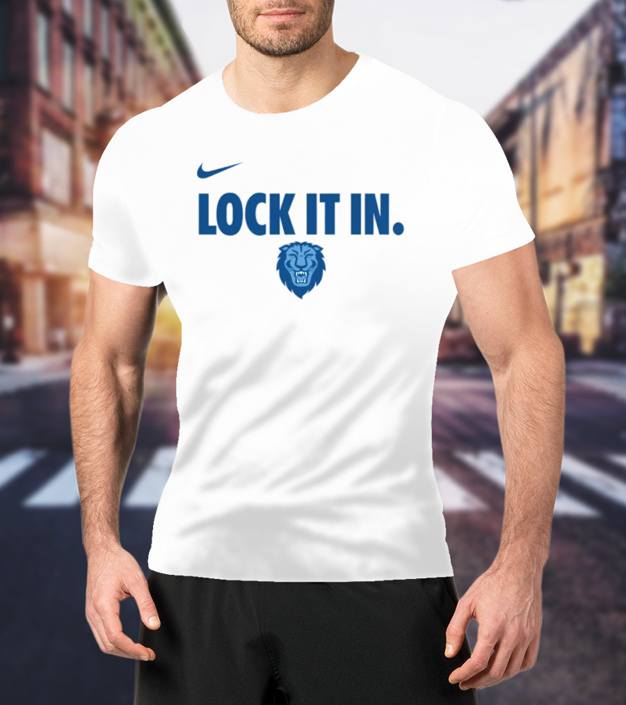 Nike Columbia Lions Lock It In NCAA Sportswear T-Shirt