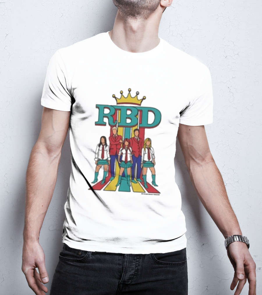 RBD Logo With Crown And Colorful Band Members T-Shirt