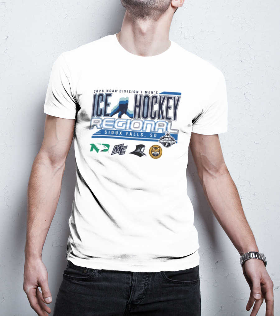 2026 NCAA Division I Men's Ice Hockey Regional Sioux Falls SD T-Shirt