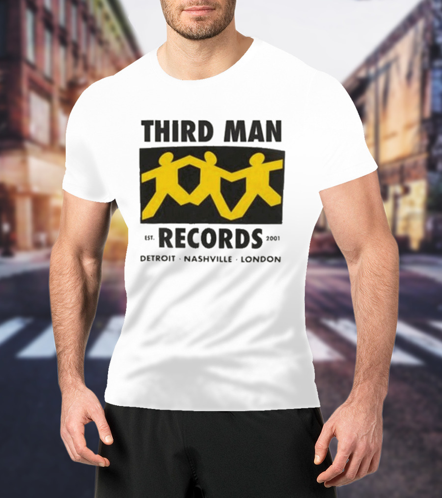 Third Man Records Est 2001 Detroit Nashville London T-Shirt