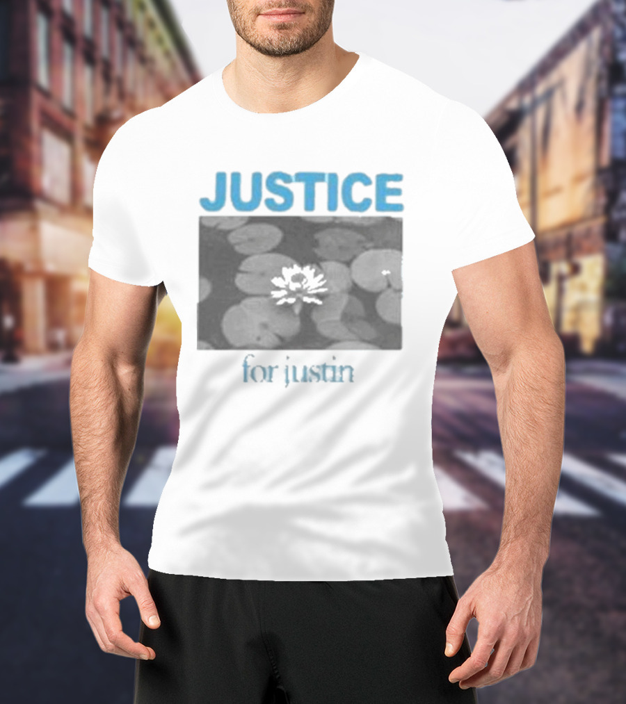 Justice Zack Peter Lotus Water Lily T-Shirt