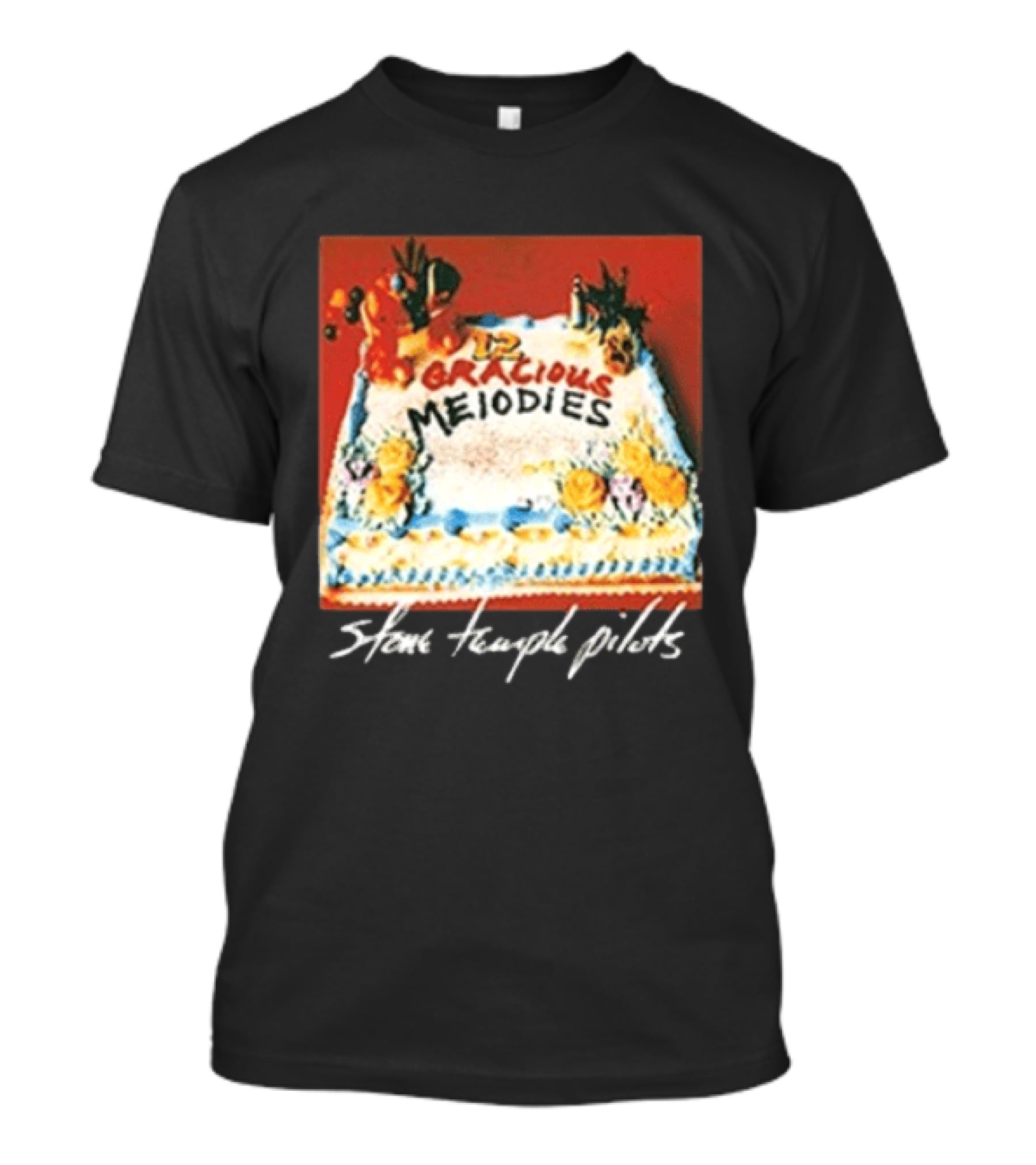 Stone Temple Pilots 12 Gracious Melodies Cake Art 30th Anniversary T-Shirt
