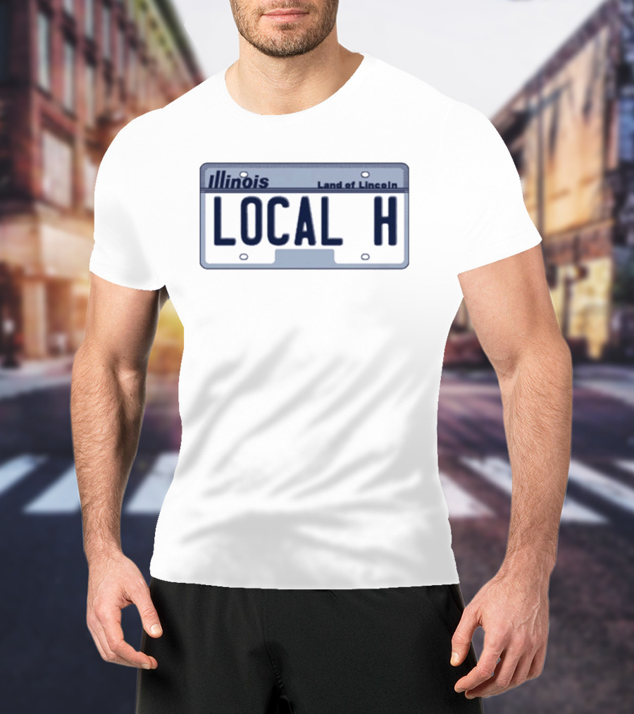 Illinois Local H Land Of Lincoln License Plate T-Shirt