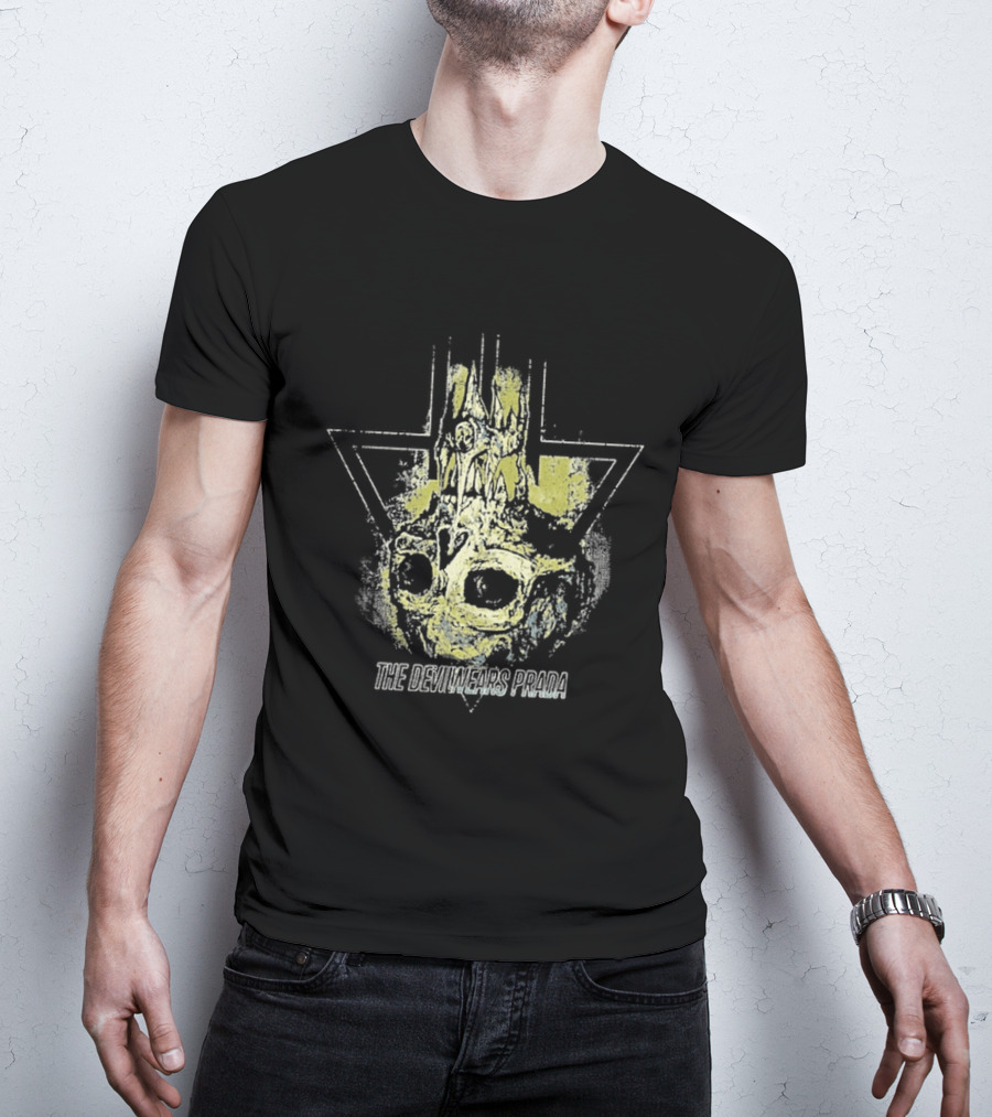 The Devil Wears Prada Dead Throne Skull Flame T-Shirt