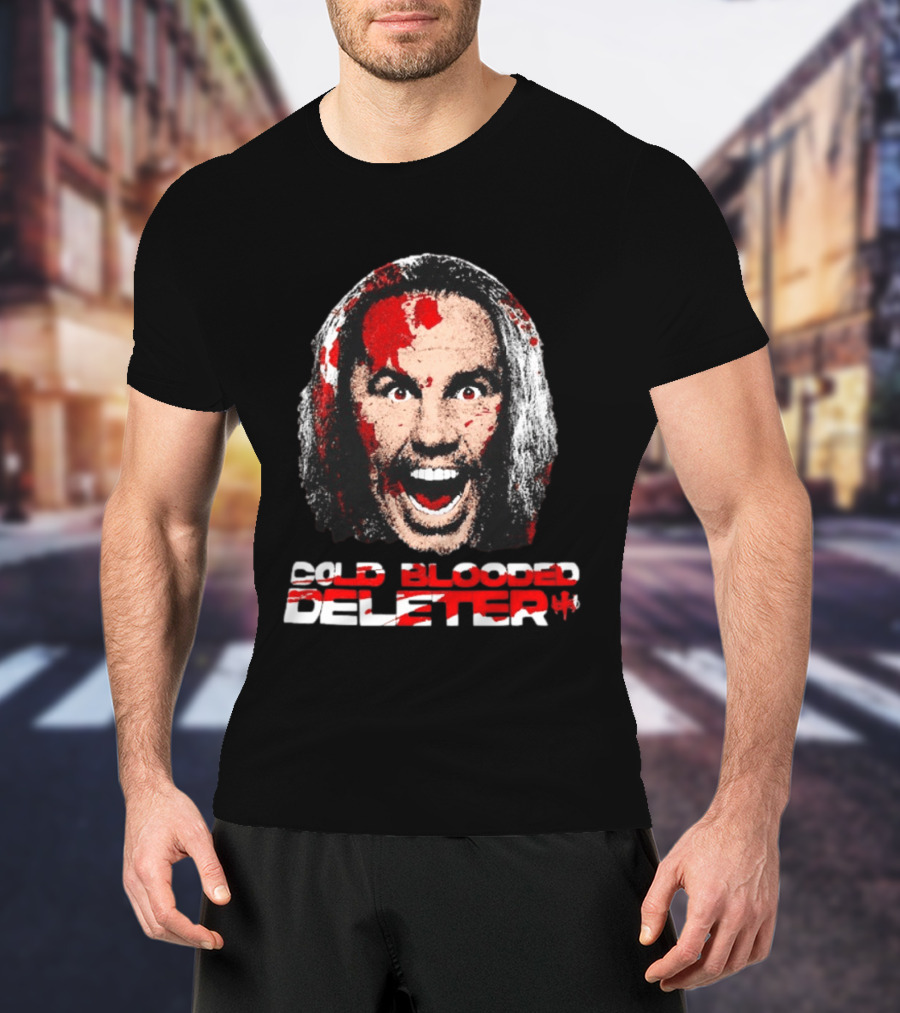 TNA Wrestling Matt Hardy Cold Blooded Deleter Face Paint T-Shirt