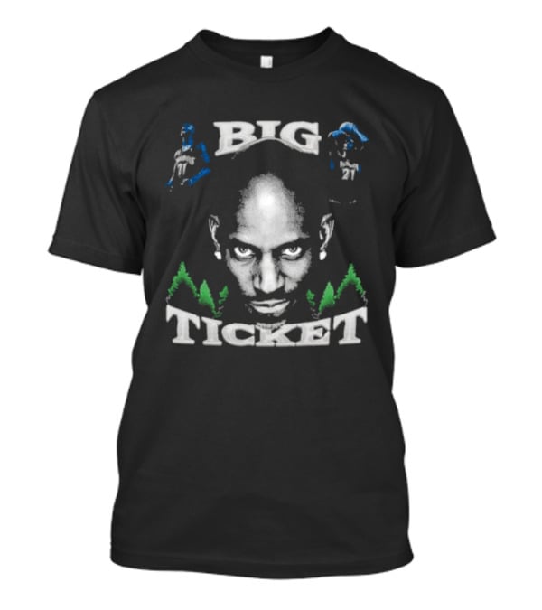 Big Ticket Kevin Garnett Minnesota Timberwolves Legend T-Shirt