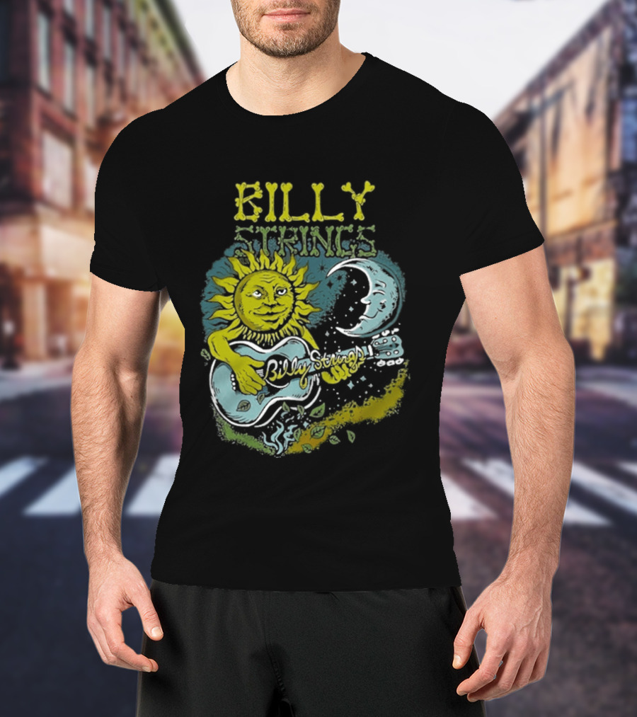 Billy Strings Sun And Moon Guitar T-Shirt
