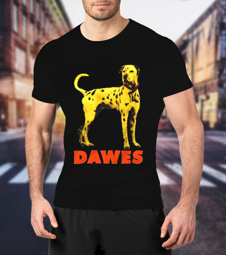 Dawes Dalmatian Dog Yellow And Red T-Shirt