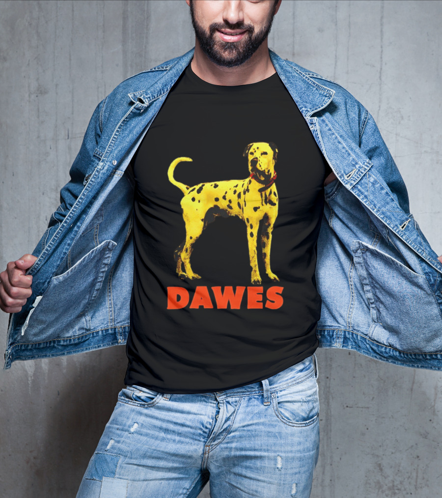 Dawes Dalmatian Dog Yellow And Red T-Shirt