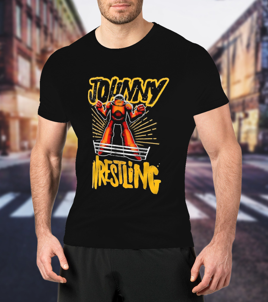 Johnny Gargano Wrestling Robot T-Shirt