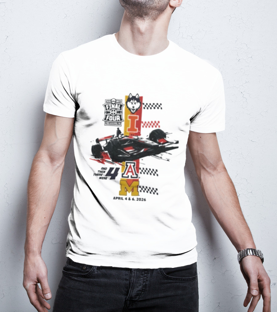 Final Four Racing Wolf Theme April 4 And 6 2026 Formula Car 4AM T-Shirt