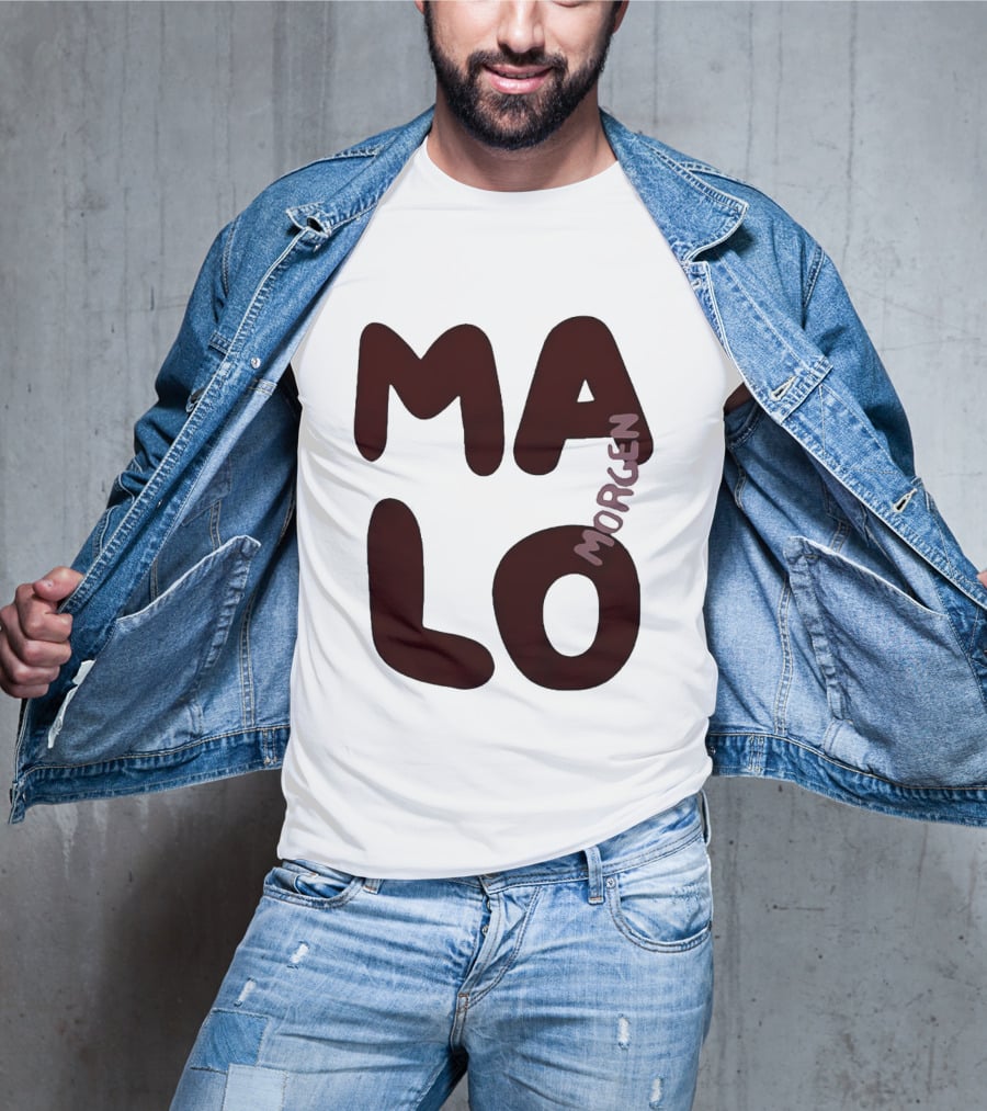 Malo Morgen Balkan Textual T-Shirt