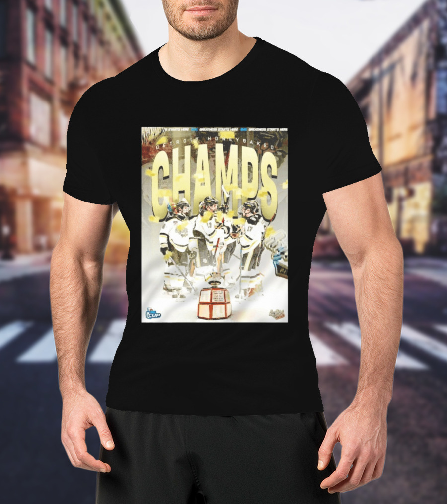 Detroit Honeybaked OHL Cup Champs 2026 Celebration T-Shirt
