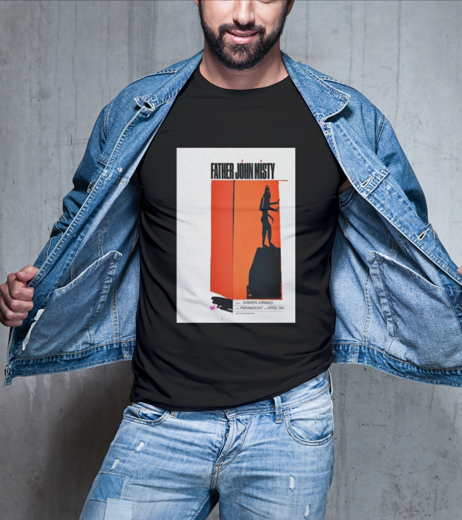 Father John Misty Seattle April 3 4 2026 Featuring Damien Jurado At Paramount Theater T-Shirt