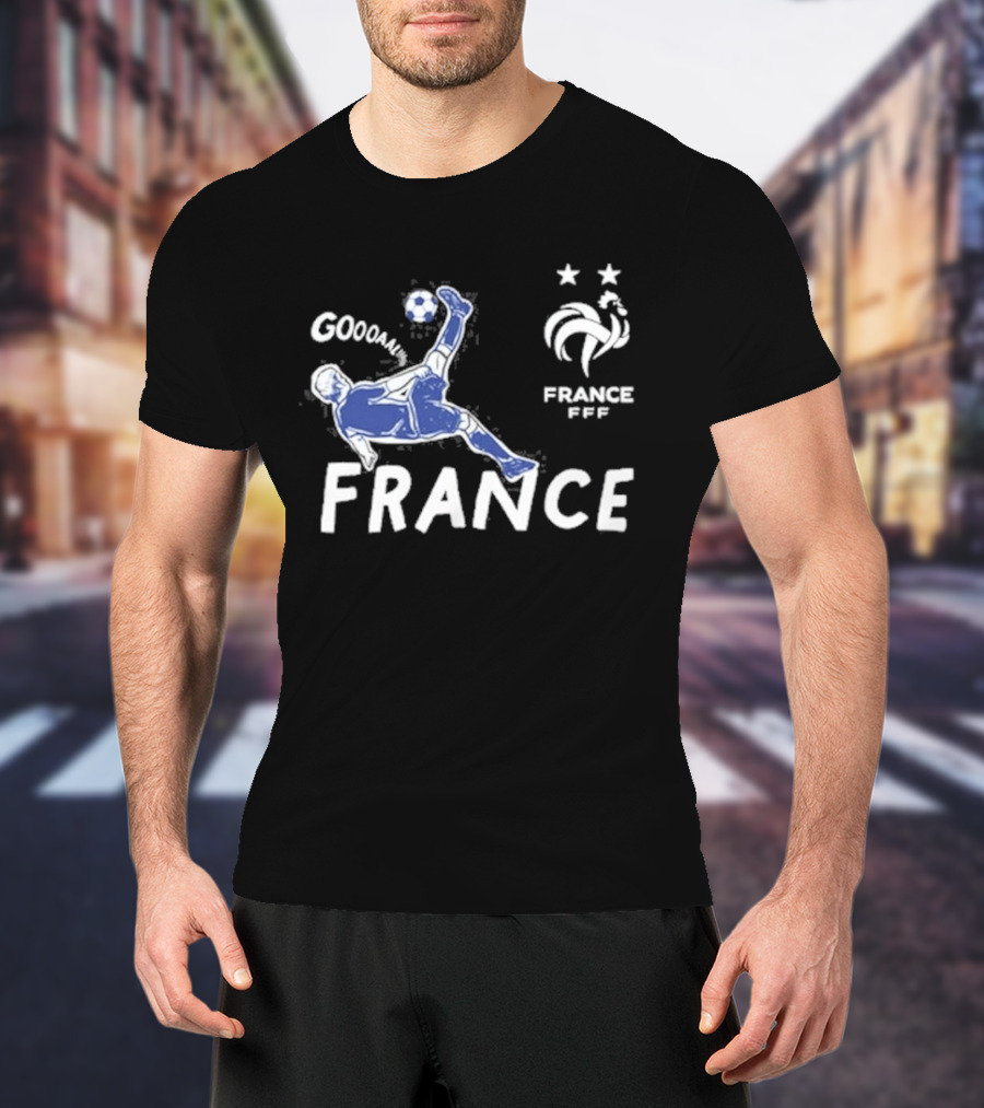 FRANCE National Team FFF Goool Soccer Star Navy T-Shirt