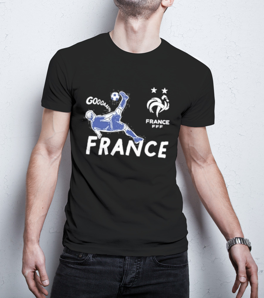 FRANCE National Team FFF Goool Soccer Star Navy T-Shirt