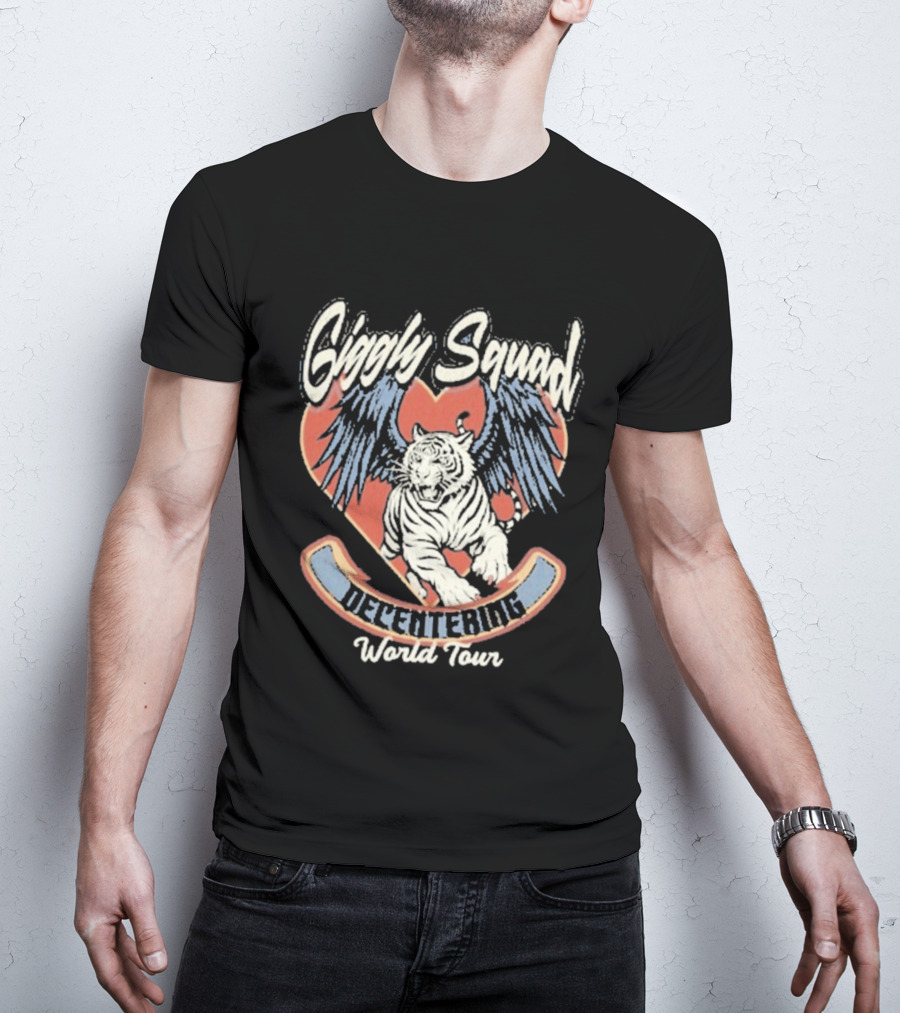 Giggly Squad Decentering World Tour Winged Heart Tiger T-Shirt