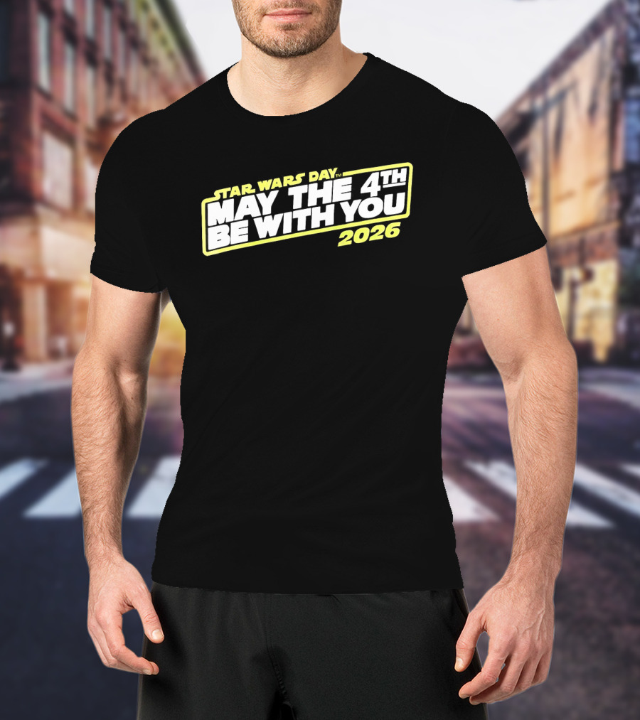 Star Wars Day 2026 May The 4th Be With You Yellow T-Shirt