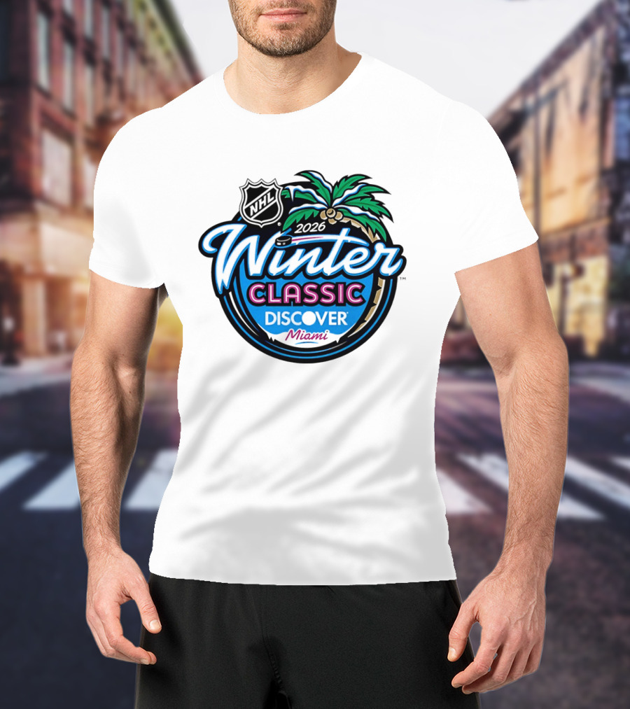 2026 NHL Winter Classic Discover Miami Palm Tree T-Shirt