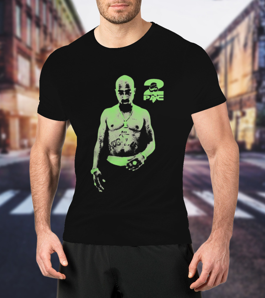Tupac Shakur 2pac Thug Life Neon T-Shirt