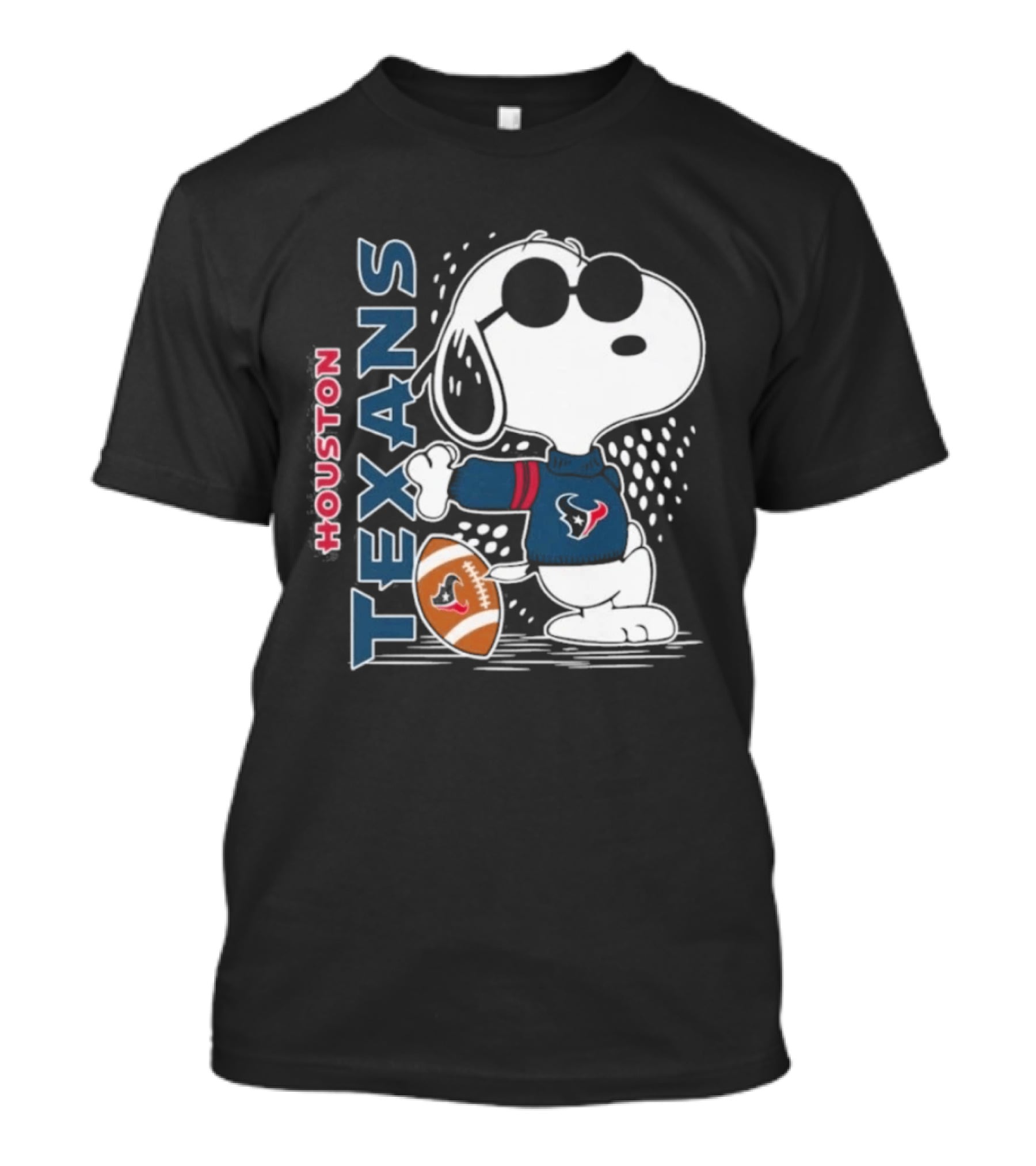 Houston Texans Snoopy Football 2026 Peanuts Collaboration T-Shirt