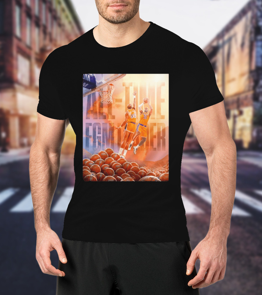 LeBron 23 Surpassing Kareem 33 All Time FGM Leader NBA Basketball T-Shirt