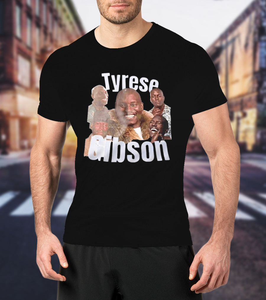 Tyrese Gibson American Ships Free Multiple Expressions T-Shirt