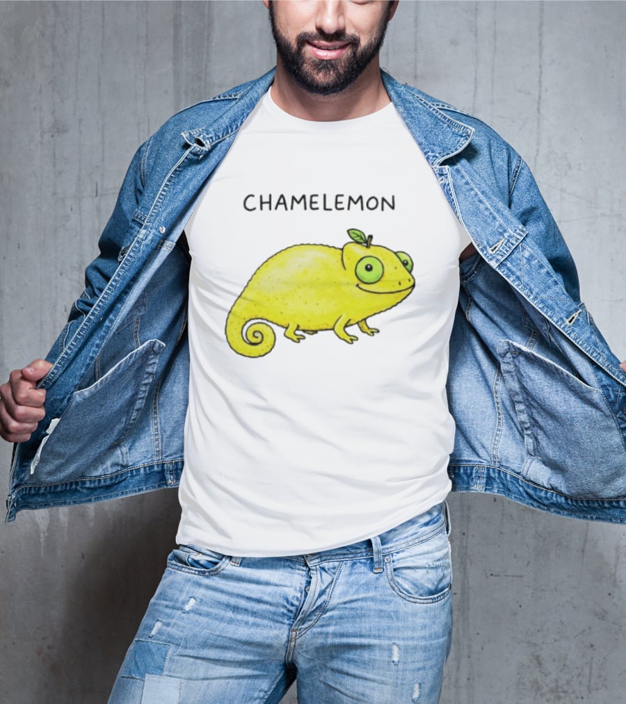 Chamelemon Lemon Chameleon Fruit Pun Humor T-Shirt