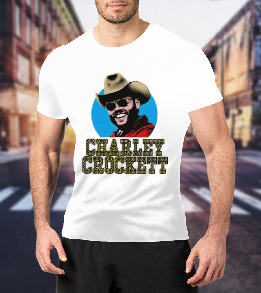 Charley Crockett Cowboy Hat Sunglasses Western T-Shirt