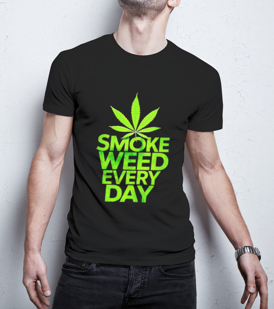 Smoke Weed Every Day Cannabis For Sale Ships Free Leaf T-Shirt