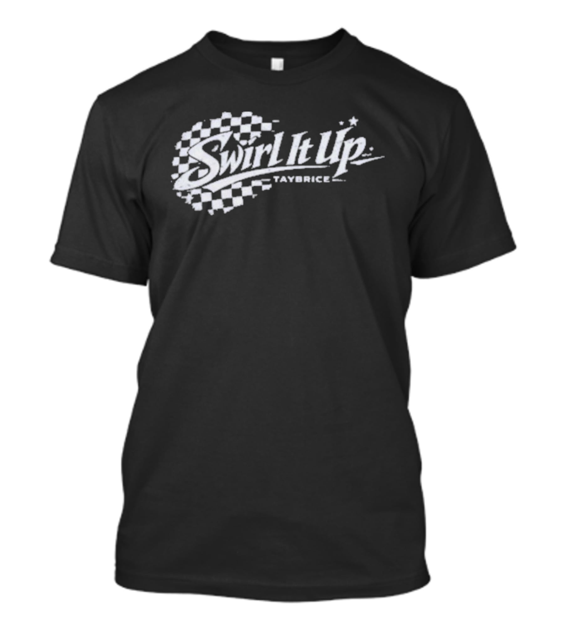 Swirl It Up Tay Brice Checkered T-Shirt