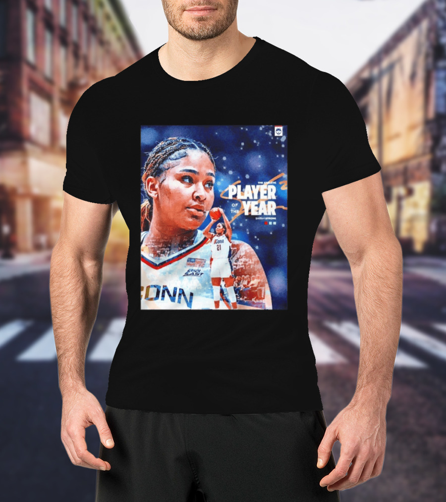 UConn Huskies The Athletic Player Of The Year Sarah Strong T-Shirt