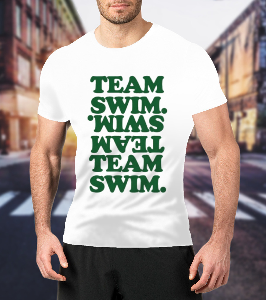 Johnnyswim Team Swim Team Swim Text Stacked T-Shirt