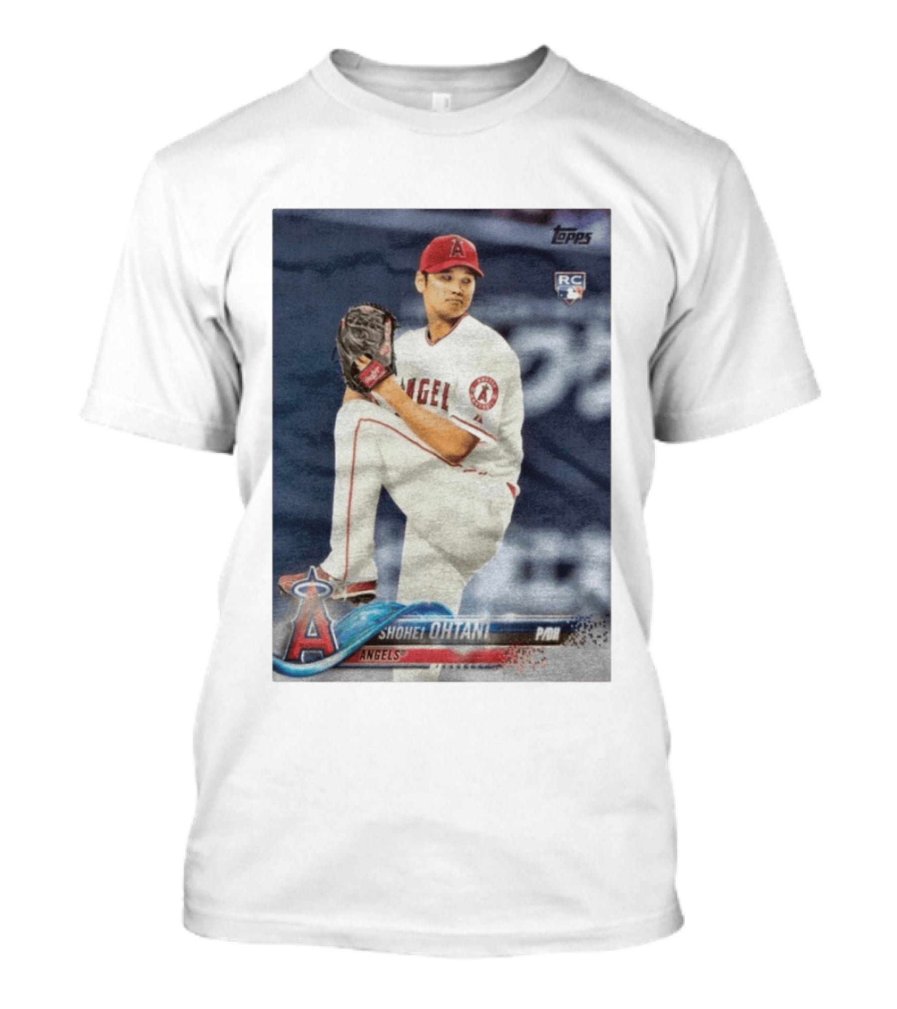 Topps Los Angeles Angels Shohei Ohtani RC Rookie Card T-Shirt
