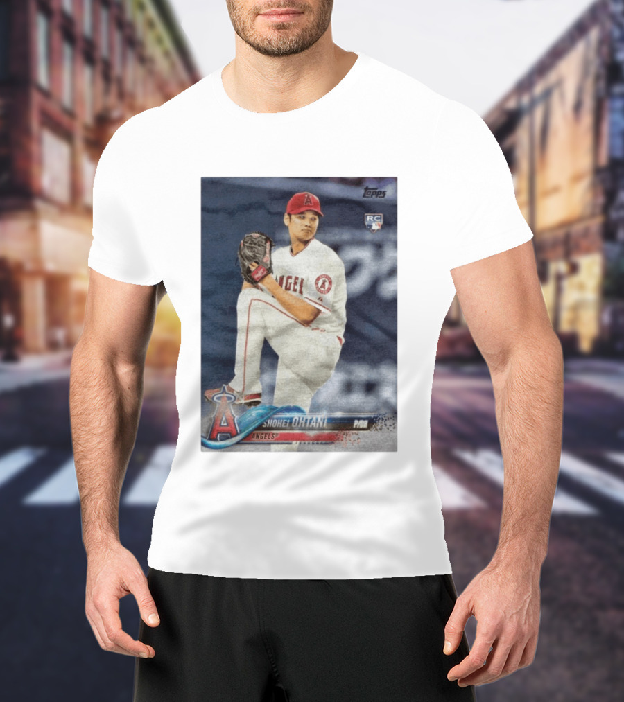 Topps Los Angeles Angels Shohei Ohtani RC Rookie Card T-Shirt