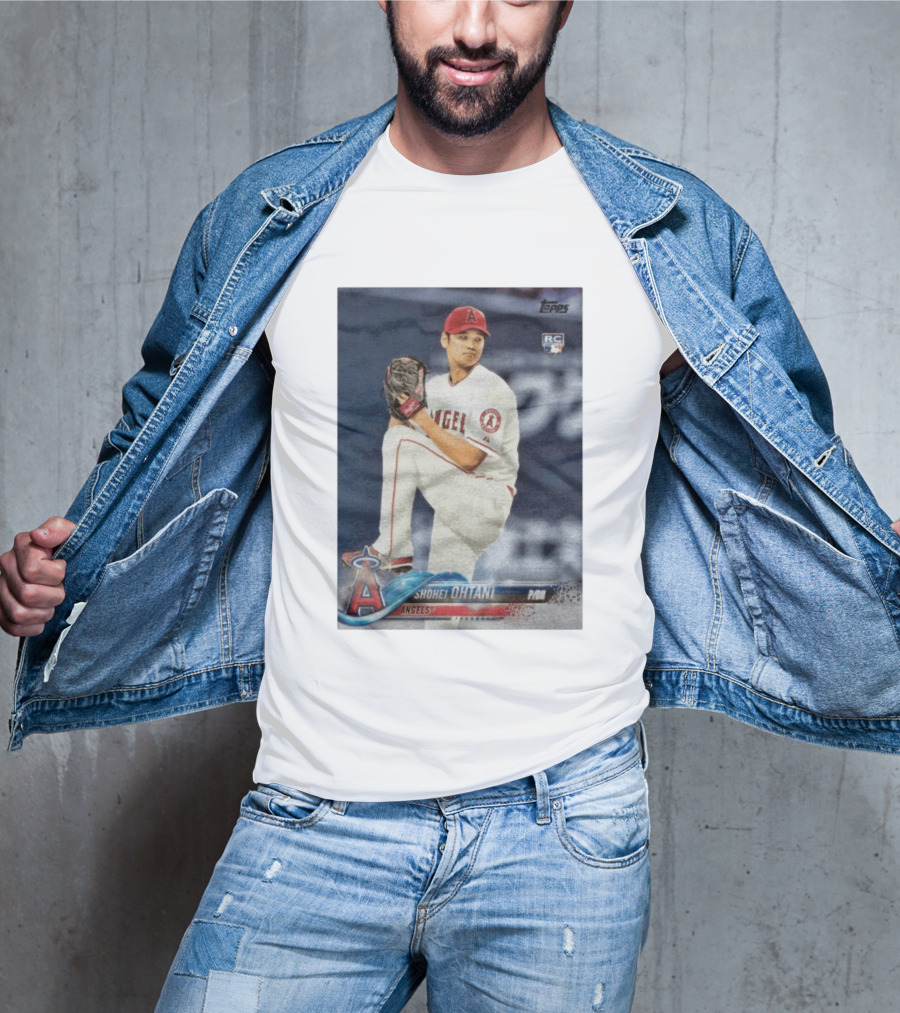 Topps Los Angeles Angels Shohei Ohtani RC Rookie Card T-Shirt