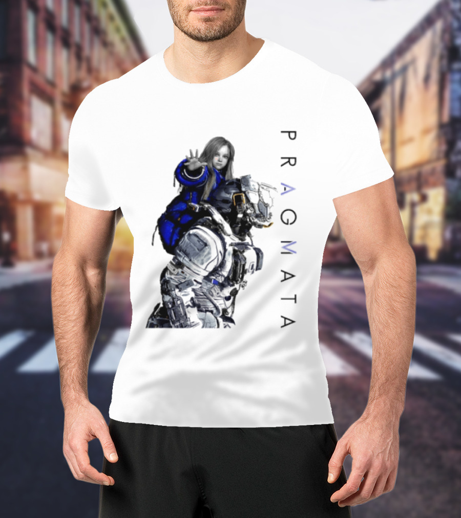 PRAGMATA Character Holding Space Explorer Scene T-Shirt