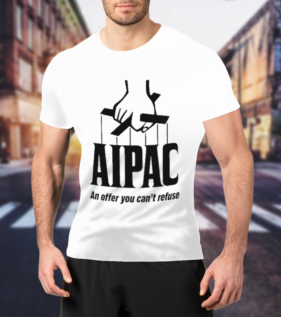 Tucker Carlson AIPAC An Offer You Can't Refuse Hand Puppet Strings T-Shirt