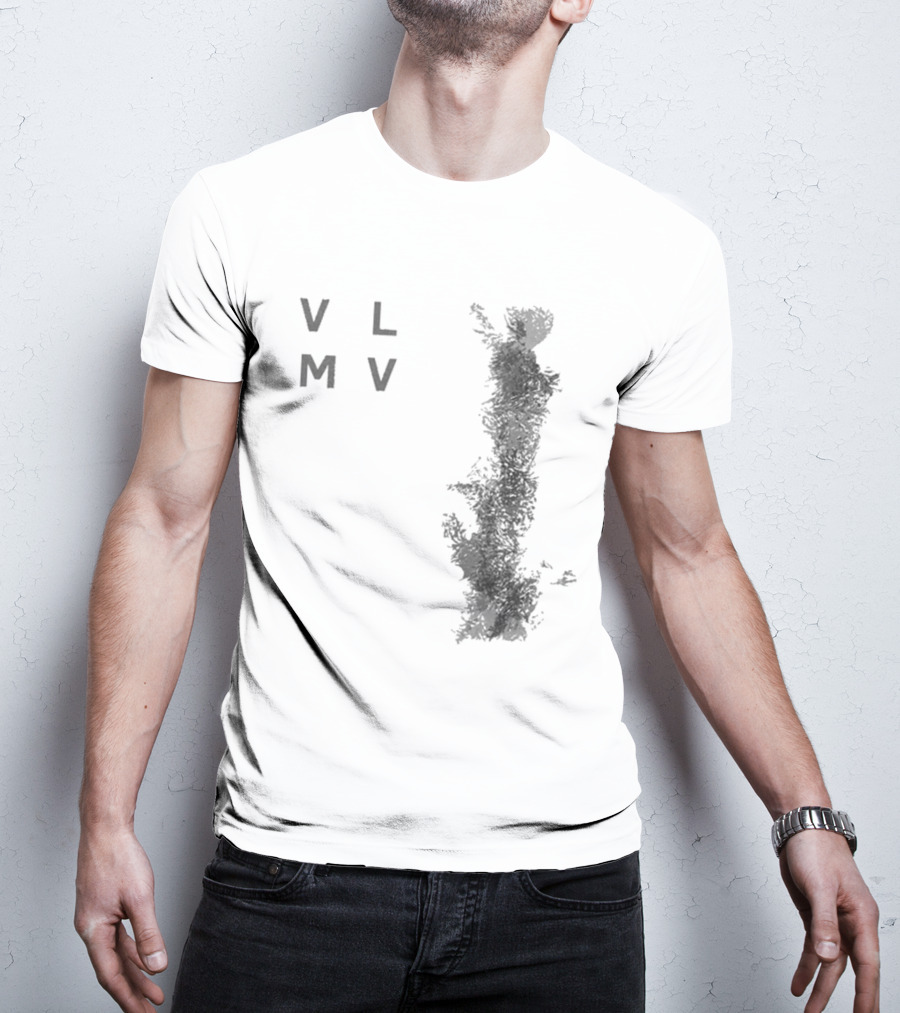 Vlmv There Will Come Soft Rains Abstract Monochrome T-Shirt