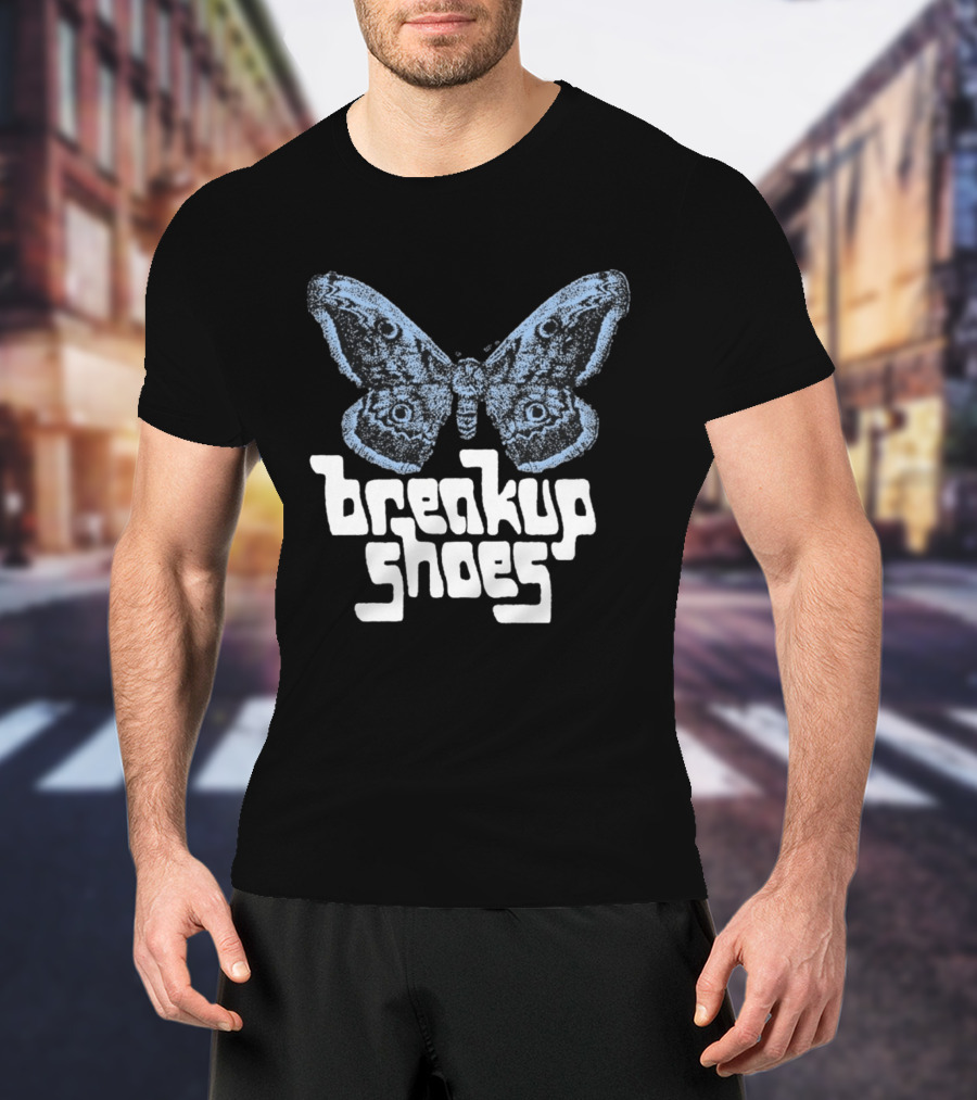Breakup Shoes Blue Black Moth T-Shirt