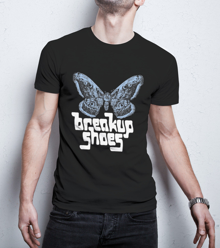 Breakup Shoes Blue Black Moth T-Shirt