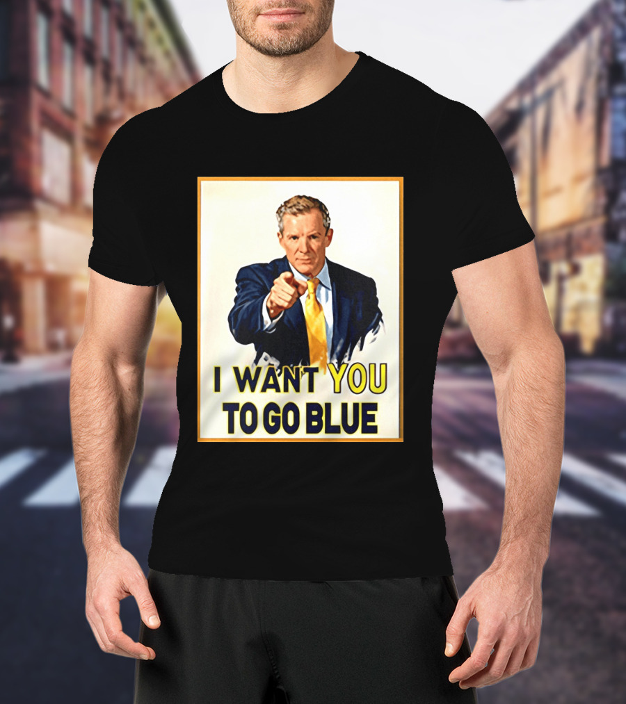 Dusty May I Want You To Go Blue Michigan Wolverines Basketball T-Shirt