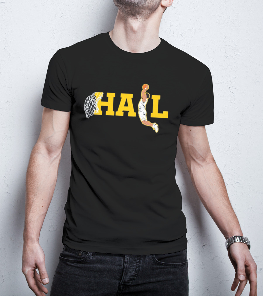 Hail Slam Dunk Michigan Wolverines Yaxel Basketball T-Shirt
