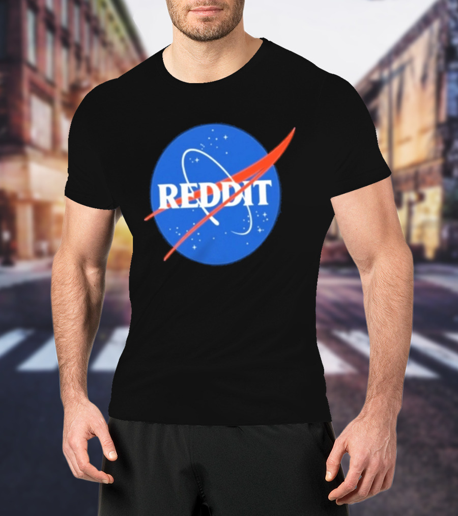 Reddit Nasa Crossover Space Motif T-Shirt