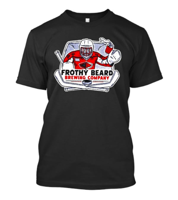 South Carolina Stingrays Frothy Beard Brewing Company Goalie Hockey T-Shirt